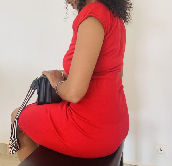 Robe de ville MORGAN rouge (S/M) l – Image 3