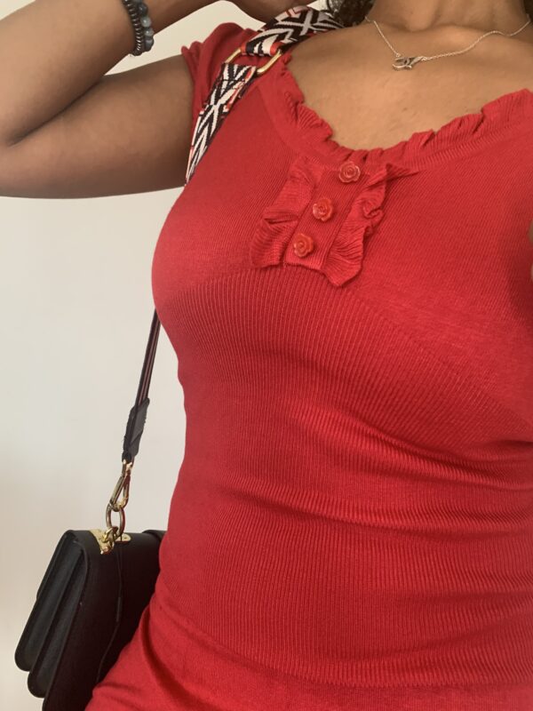 Robe de ville MORGAN rouge (S/M) l – Image 2
