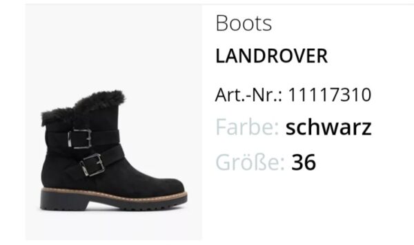 Boots Landrover